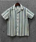 Premium Classic Cuban Collar Stripe Shirt GCST 406