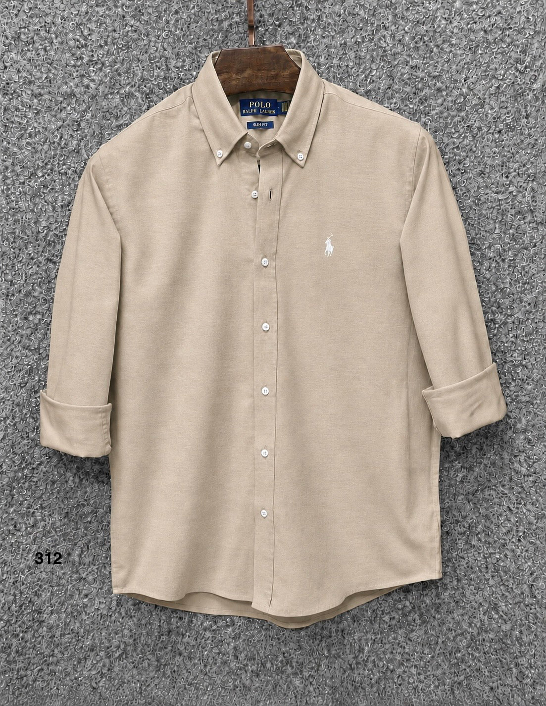 Luxury Linen Blend Solid Shirt with Cane Collar RLS 312