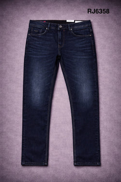 Rookies Mid-Rise Straight Comfort Stretch Jeans -Navy Blue RJ6358 | Denim pant | Shirtology Bangladesh