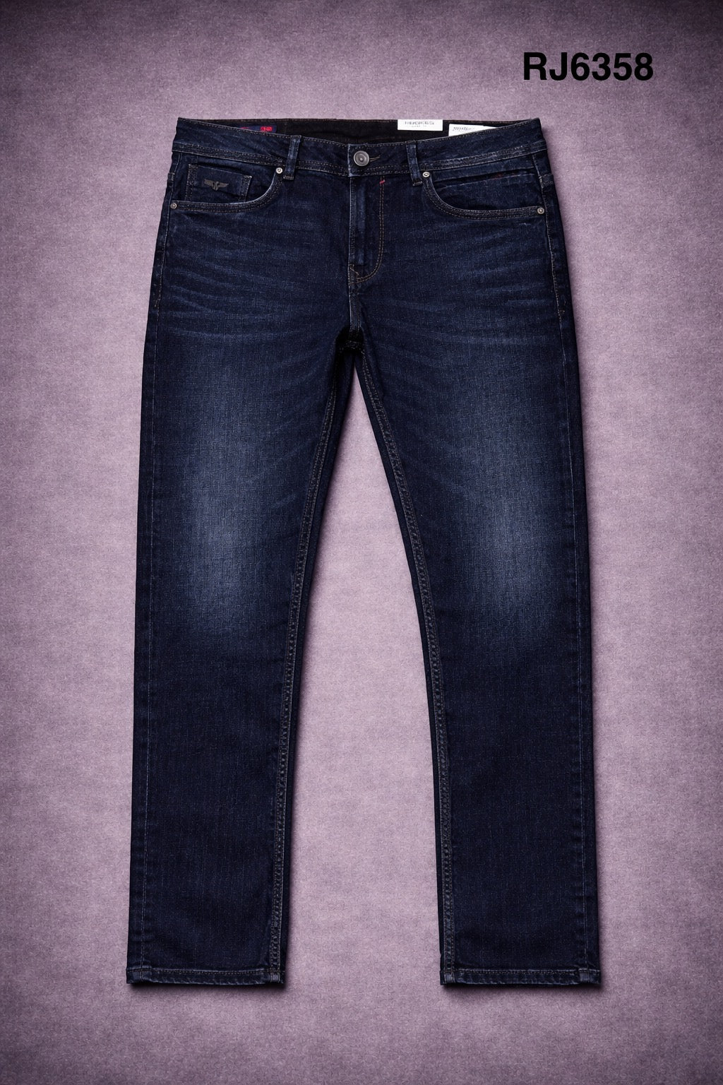 Rookies Mid-Rise Straight Comfort Stretch Jeans -Navy Blue RJ6358 | Denim pant | Shirtology Bangladesh