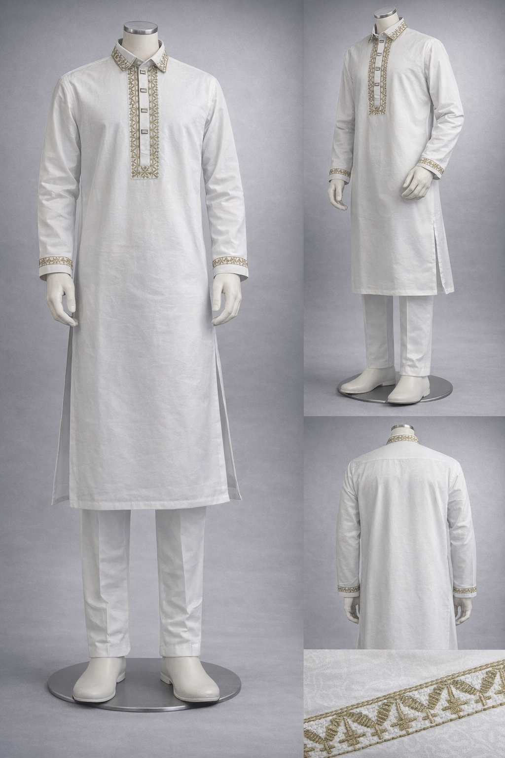 Gatsby Premium Panjabi for Men – Classic Fit | Eid & Festive Wear 06_white