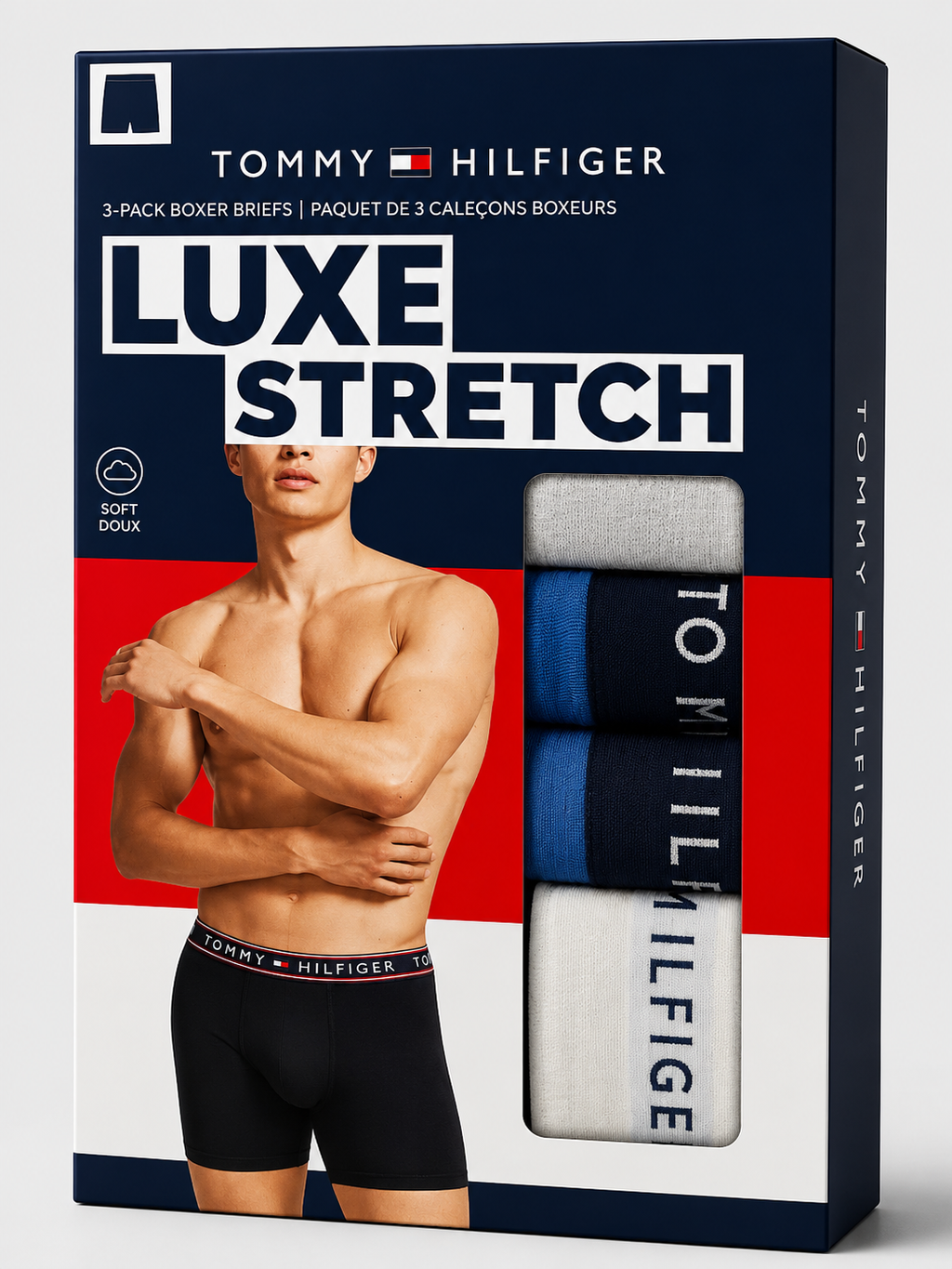 Men's super premium 3-Pack Cotton Stretch Boxer Briefs TH