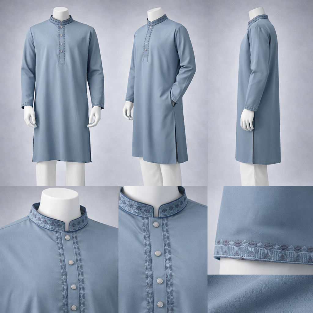 Luxury embroidery Panjabi with premium finish 605