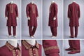 Gatsby Premium Panjabi for Men – Classic Fit | Eid & Festive Wear 06-MAROON 958