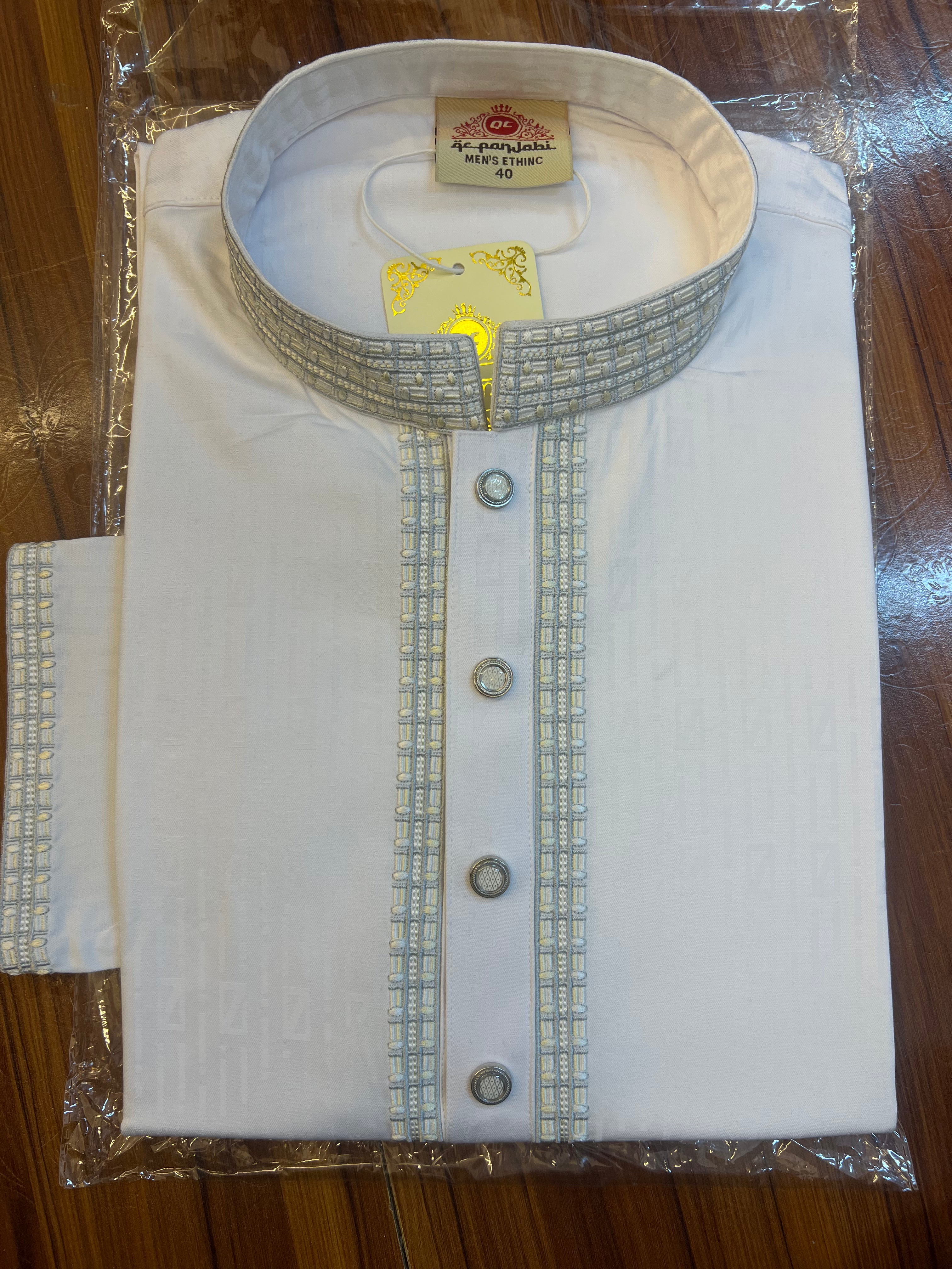 Luxury embroidery Panjabi with premium finish 628