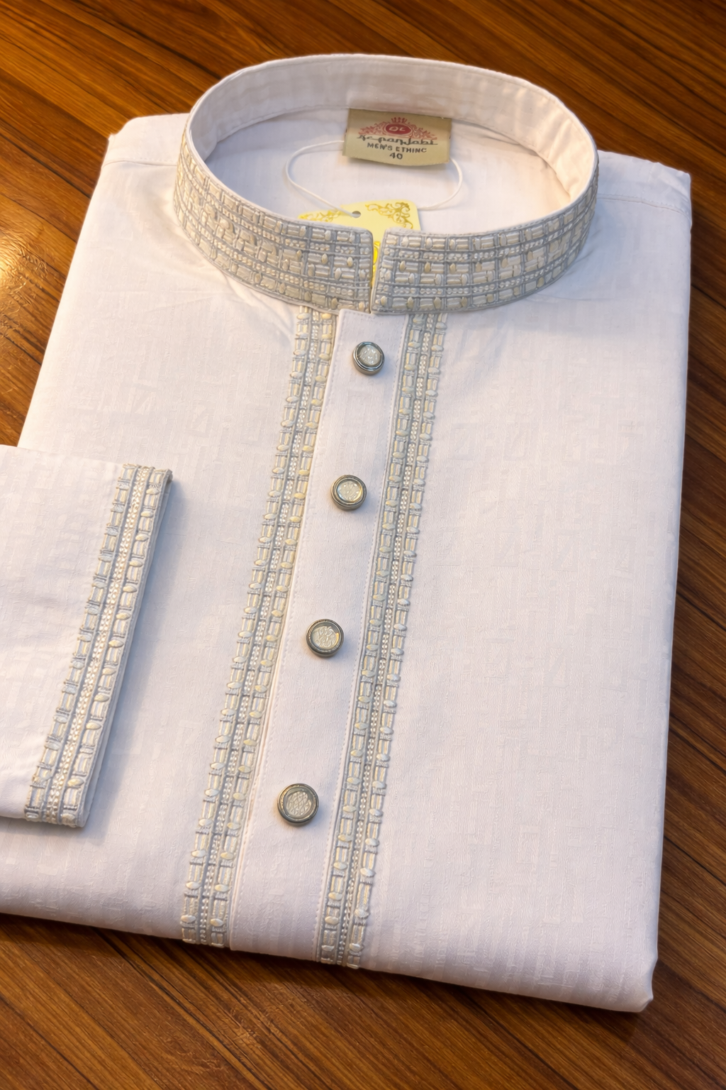 Luxury embroidery Panjabi with premium finish 628