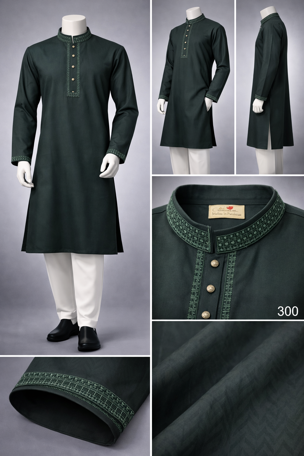 Luxury embroidery Panjabi with premium finish 300