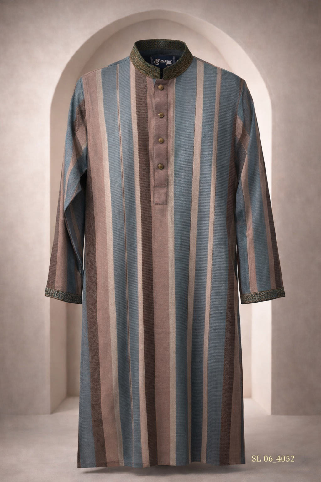 Gatsby Mens Panjabi SL 06_ Navy SHAI  4052