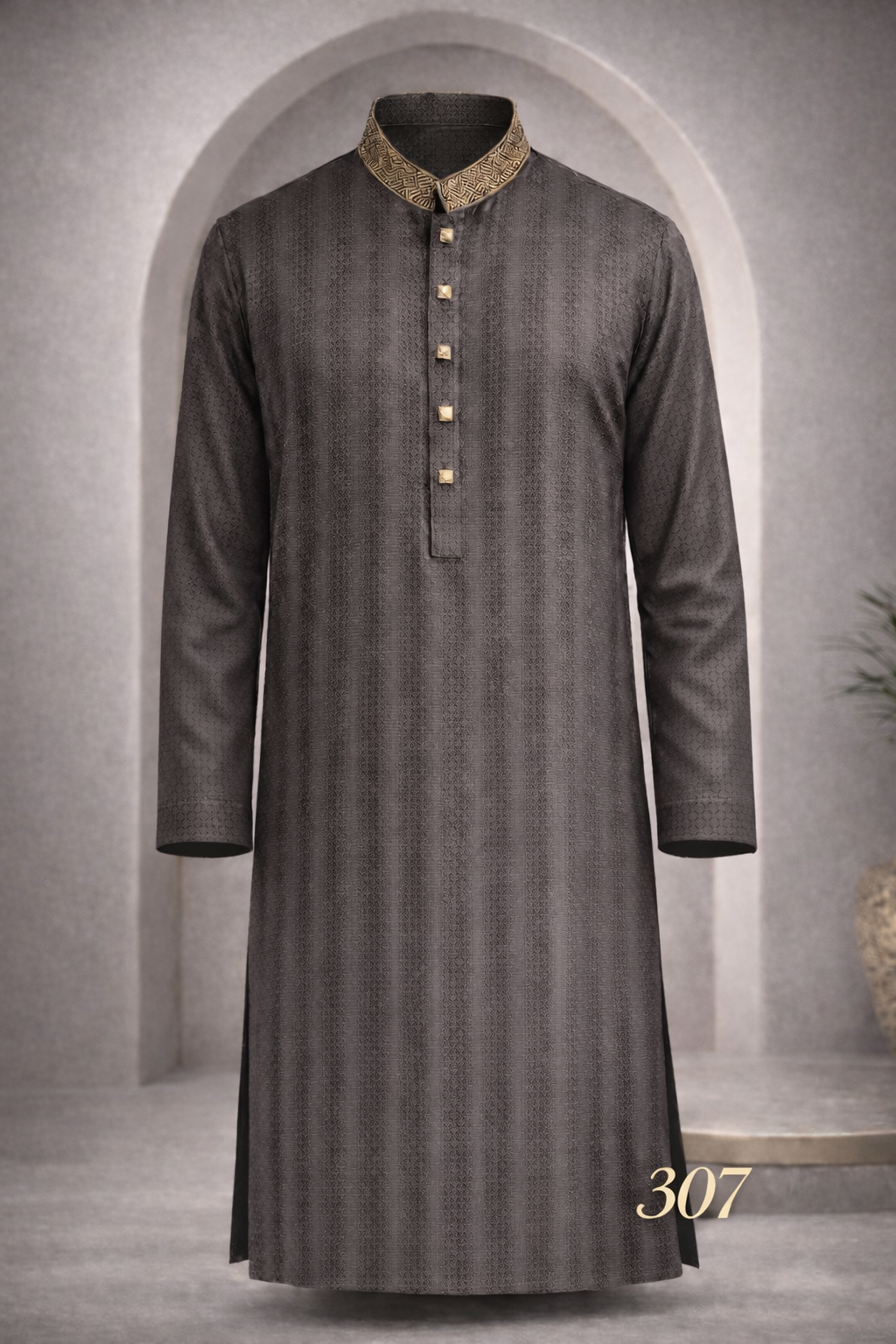 Luxury embroidery Panjabi with premium finish 307