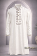 Gatsby Mens panjabi SL07 WHITE