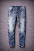 Rookies Denim Tapered Ankle-Length Stretch Jeans - Blue RJ6232 | Denim pant | Shirtology Bangladesh