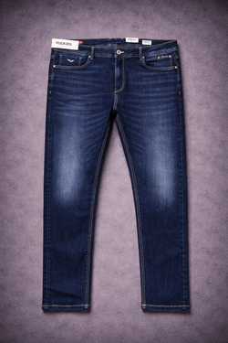 Rookies Mid-Rise Slim Straight Fit Classic Jeans -Blue RJ6312 | Denim pant | Shirtology Bangladesh