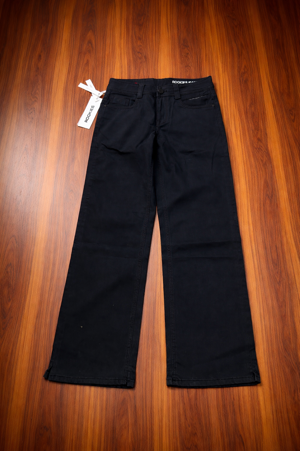 Rookies Mid-Rise Straight Comfort Stretch Jeans -Black RJ5822 | Denim pant | Shirtology Bangladesh