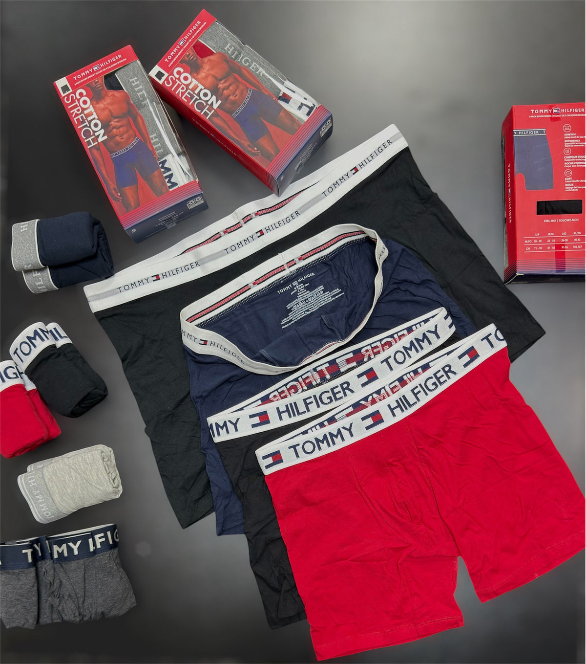 Men's super premium 3-Pack Cotton Stretch Boxer Briefs TH