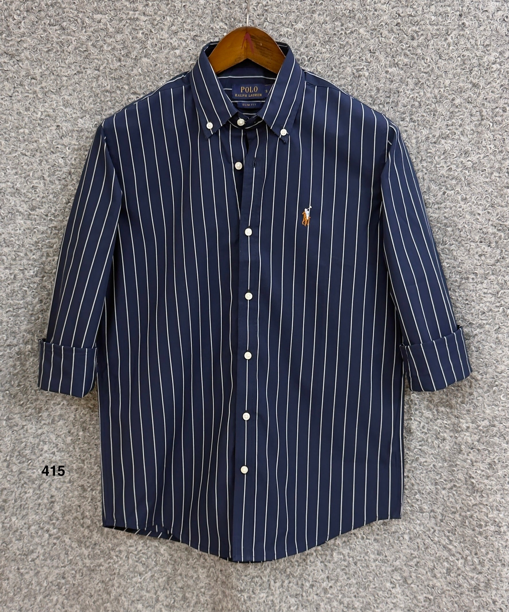 Premium Stripe Full Sleeve Shirt RLST 415 with box