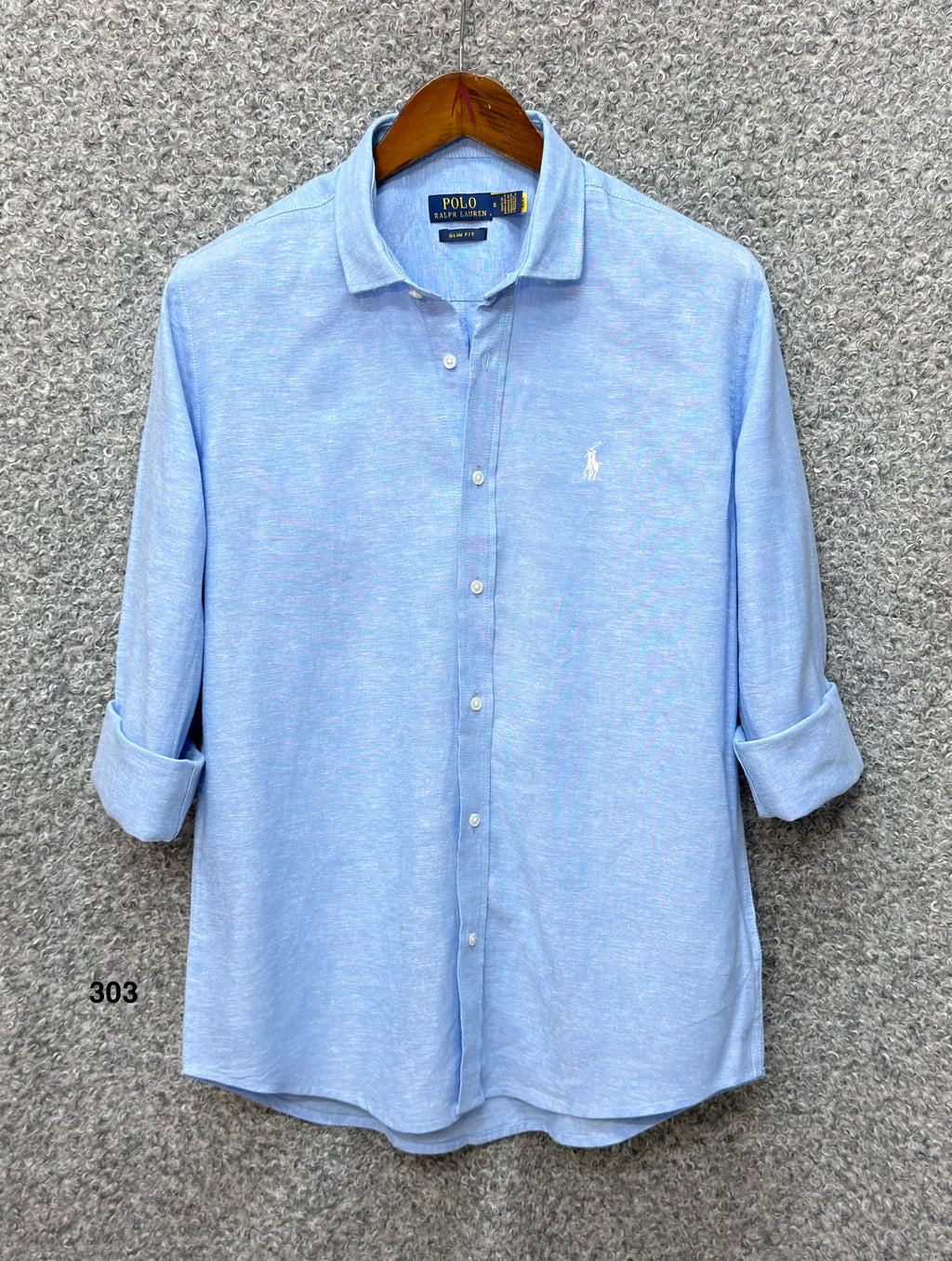 Luxury Linen Blend Solid Shirt with Cane Collar RLS 303
