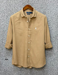 Luxury Linen Blend Solid Shirt with Cane Collar RLS 304