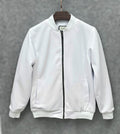 Premium Diamond Quilted Waffle Knit Jacket GCJT White