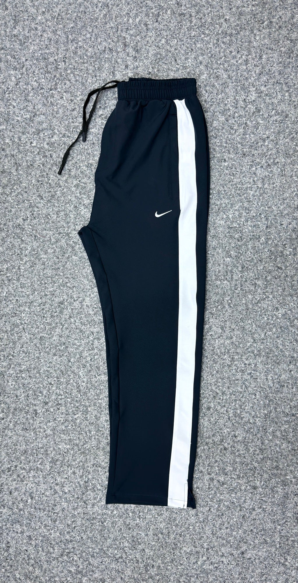 Performance Side-Stripe Track Pants Navy — front