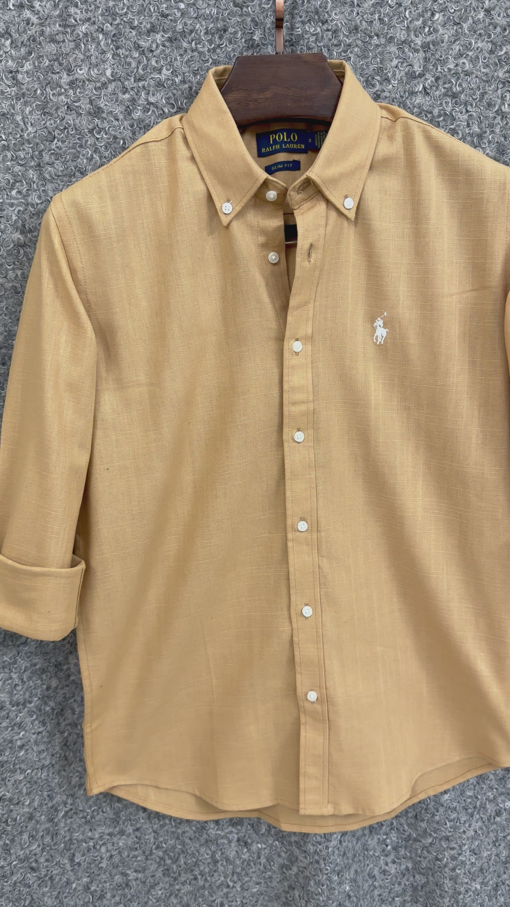 Luxury Linen Blend Solid Shirt with Cane Collar RLS 312