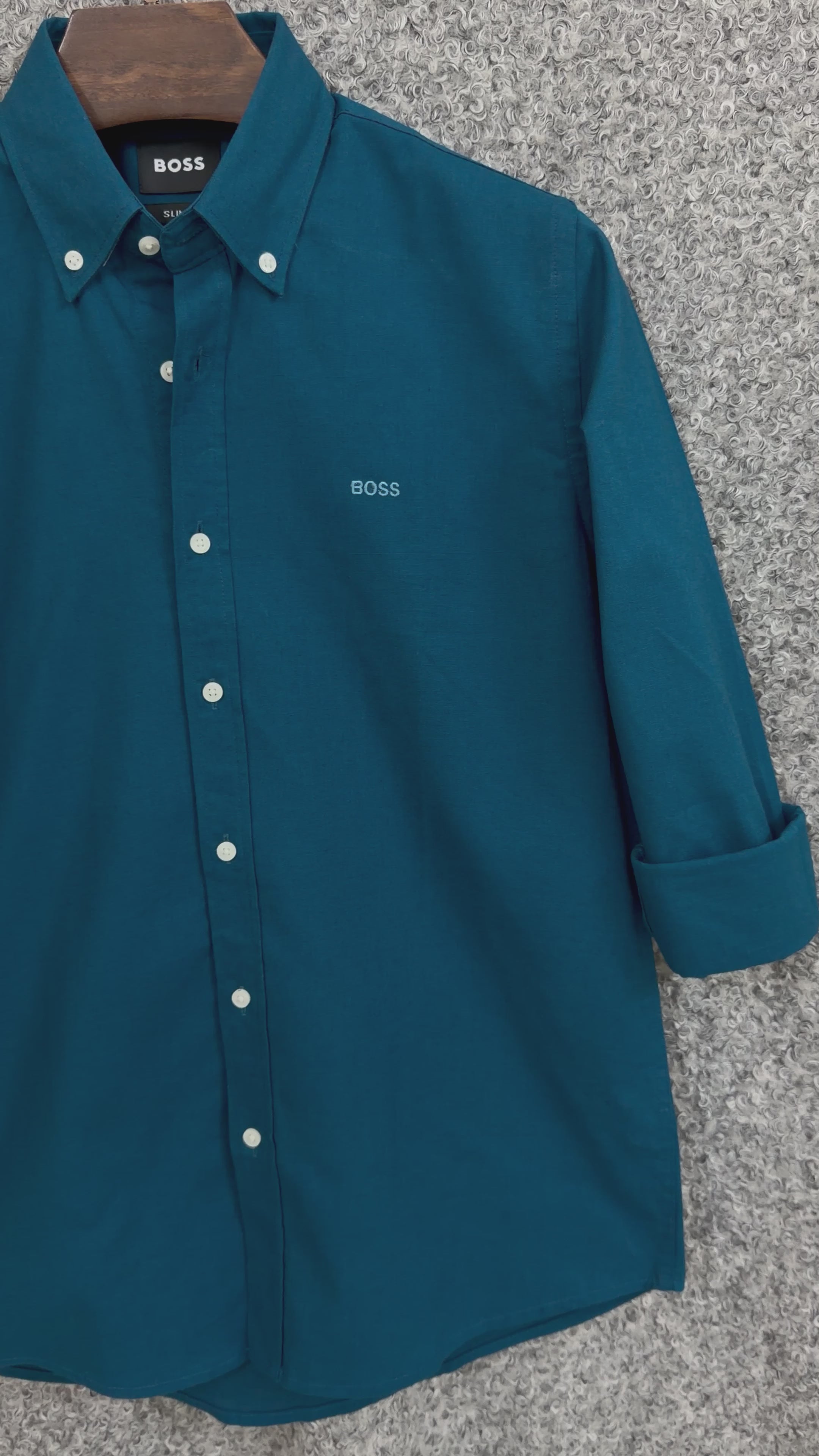 Premium Solid Oxford Cotton Shirt HBS Pattrol 150