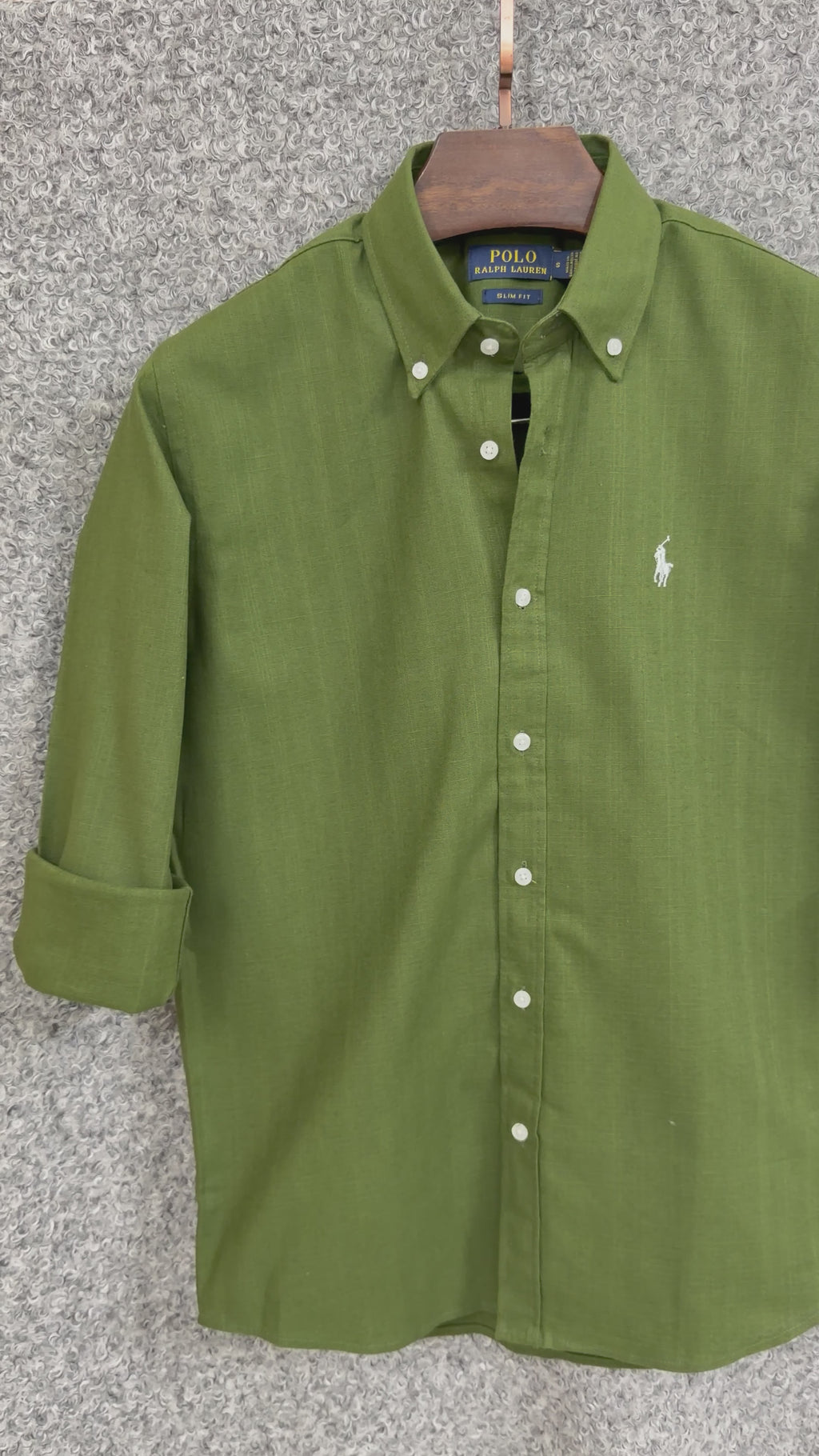 Luxury Linen Blend Solid Shirt with Cane Collar RLS 311