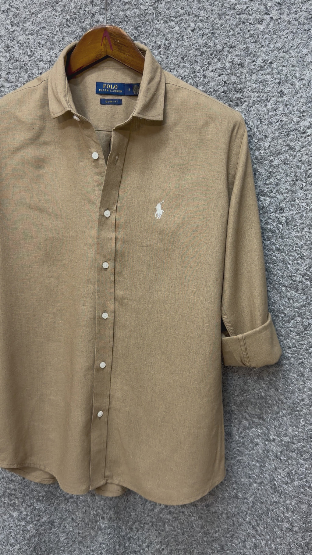 Luxury Linen Blend Solid Shirt with Cane Collar RLS 304