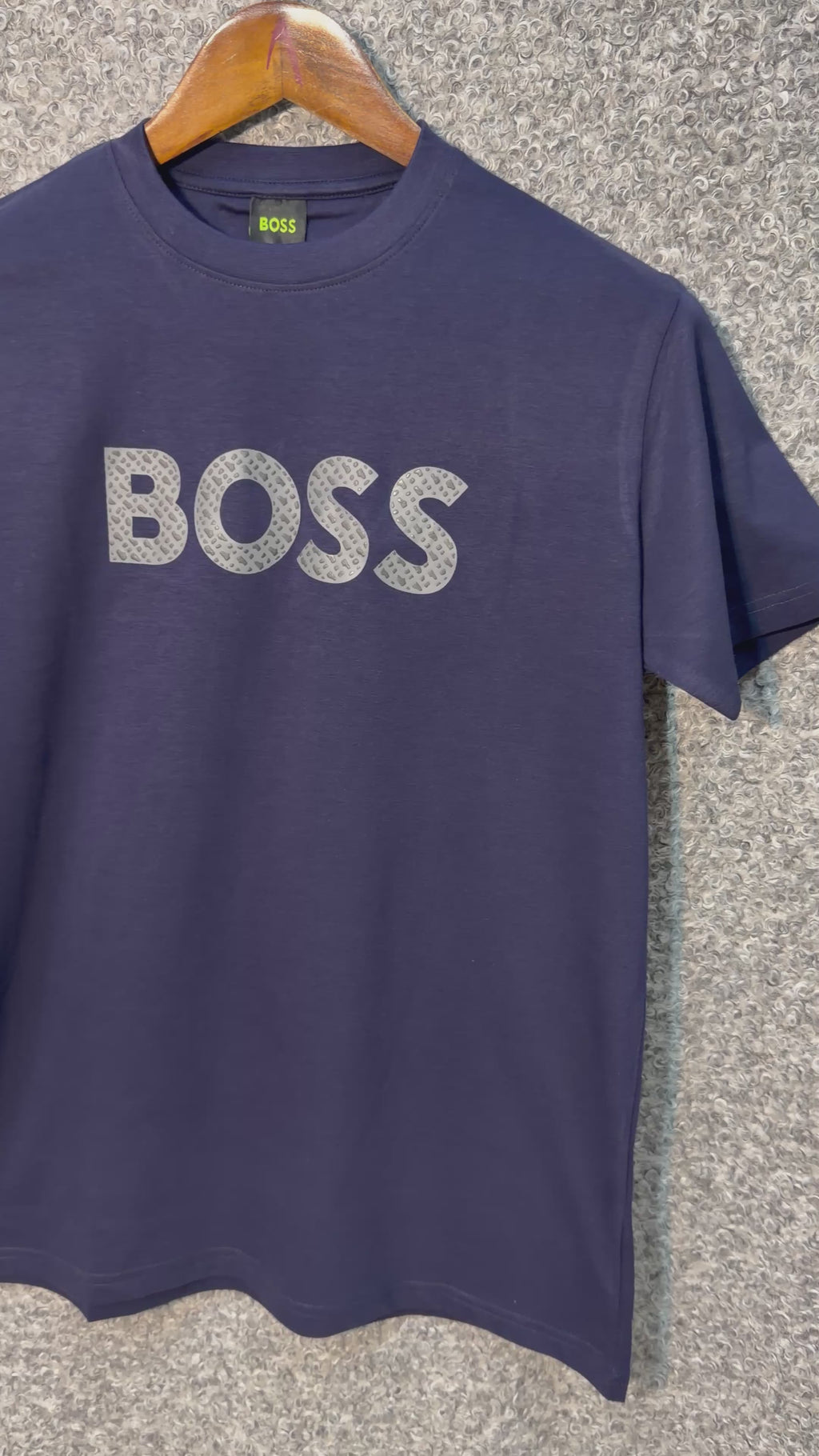 Premium Stone Print Tshirt HBSPT Navy