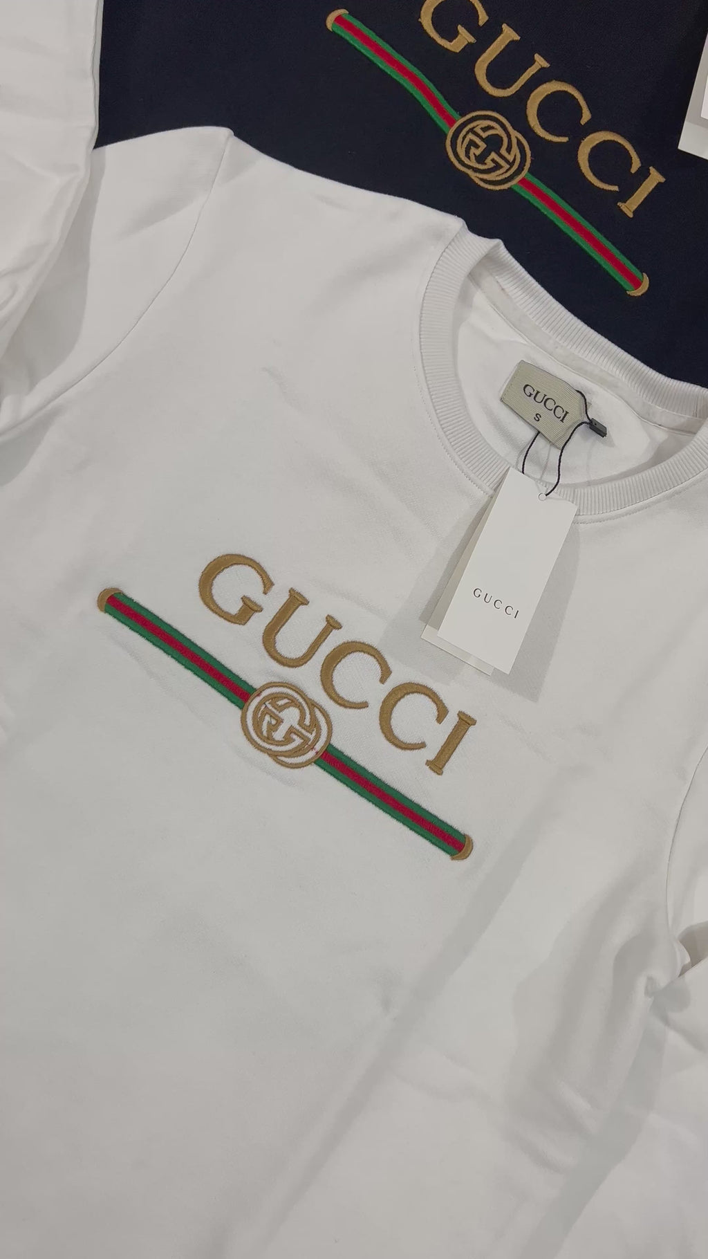 Premium Embroidered Sweatshirt GC White