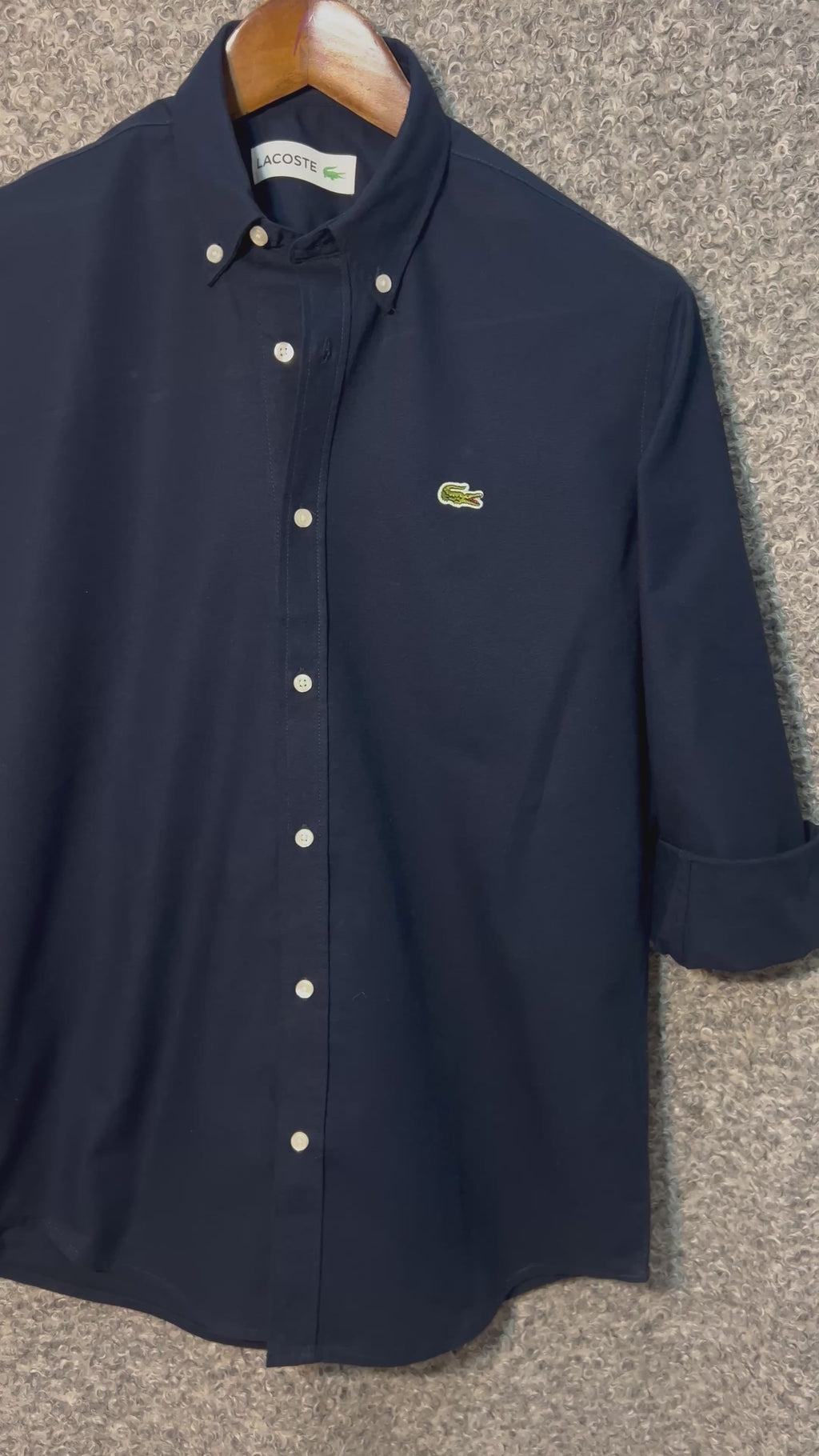Premium Solid Oxford Cotton Shirt LKS 104 Navy