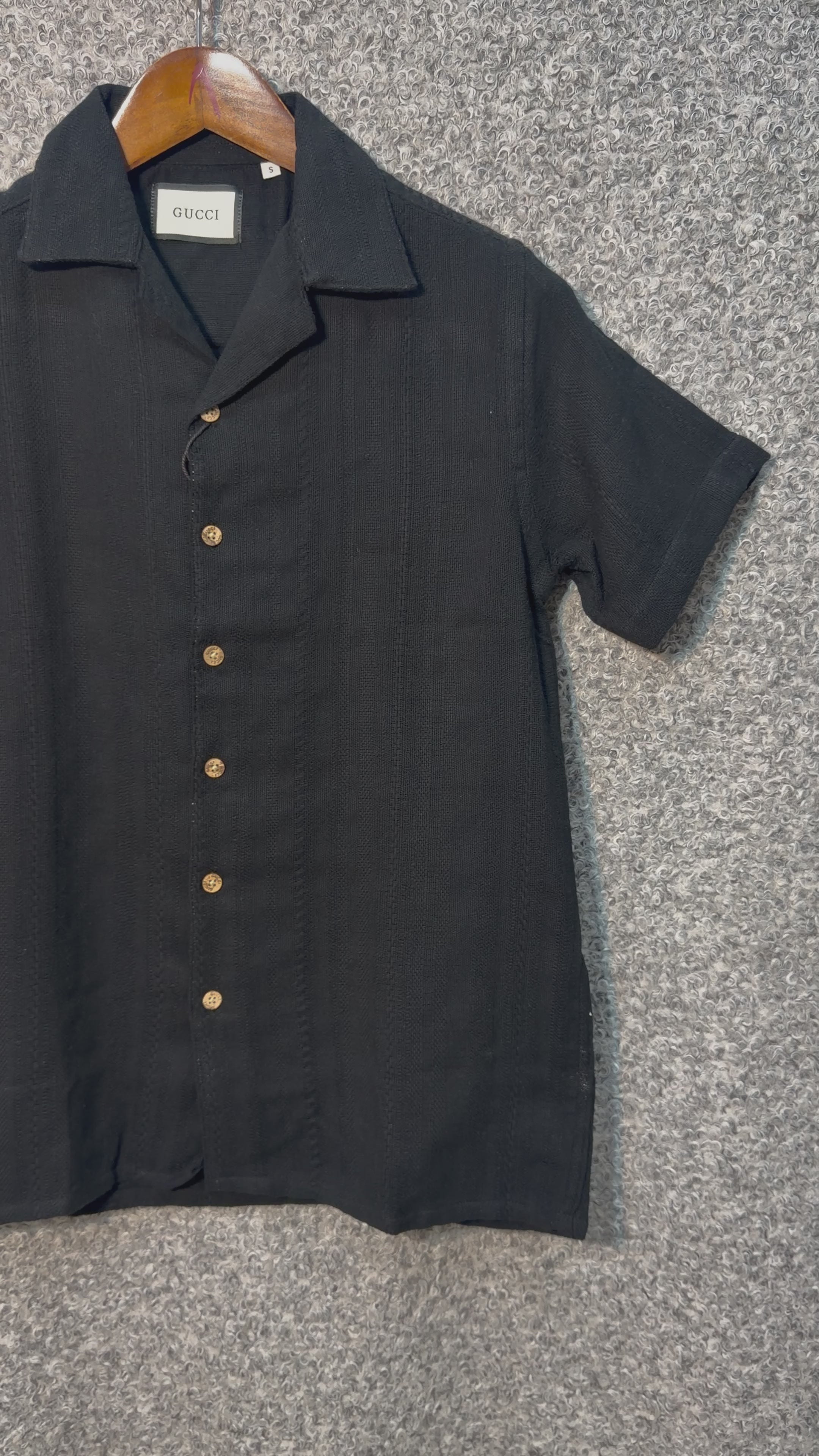 Premium Classic Cuban Collar Stripe Shirt GCST 413