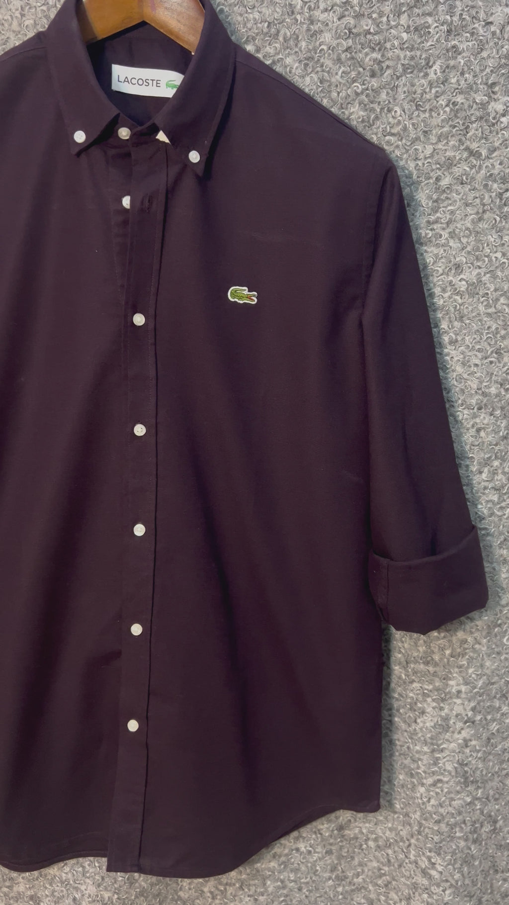 Premium Solid Oxford Cotton Shirt LKS Coffee 102