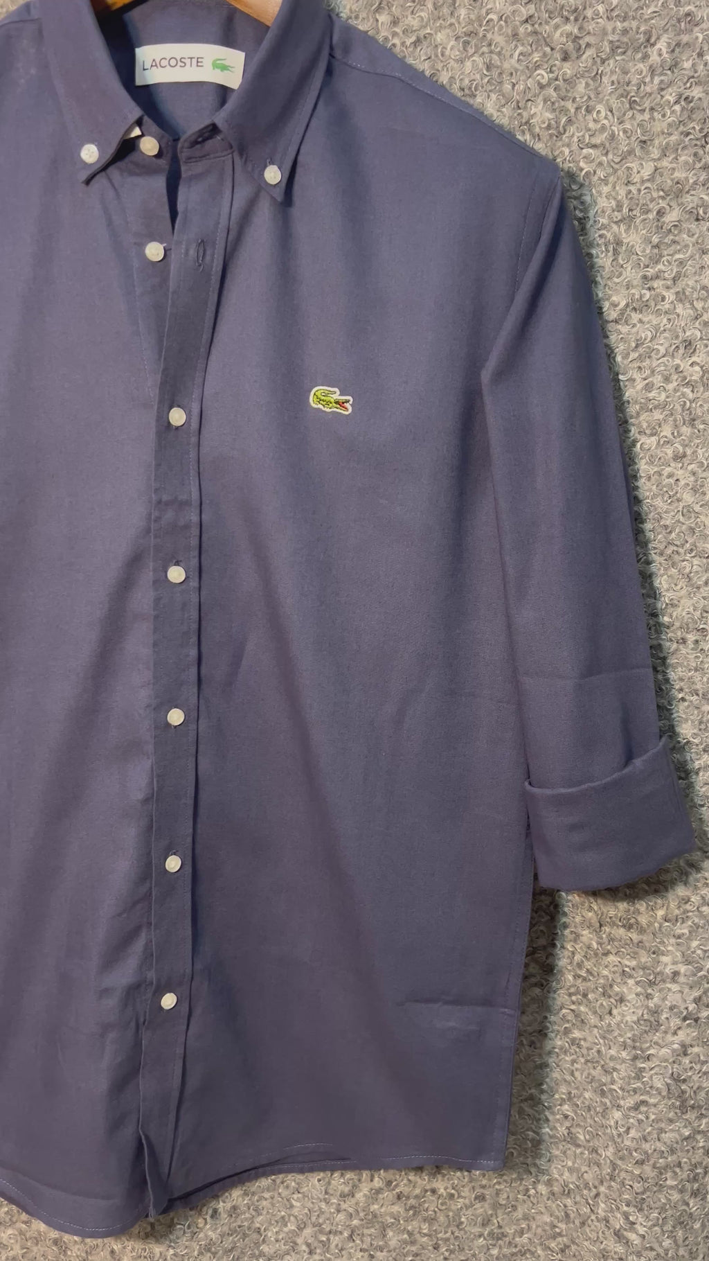 Premium Solid Oxford Cotton Shirt LKS 106 Ash
