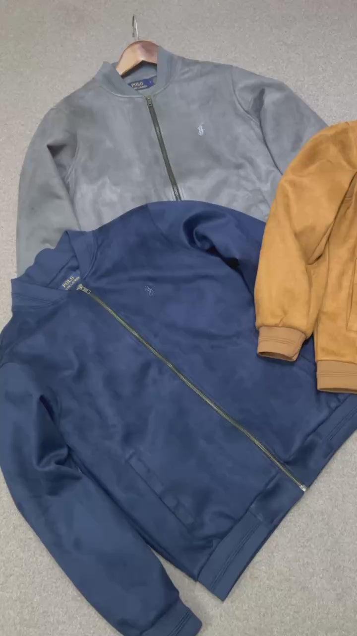 Premium Soft-Touch Suede Finish Jacket Light Brown