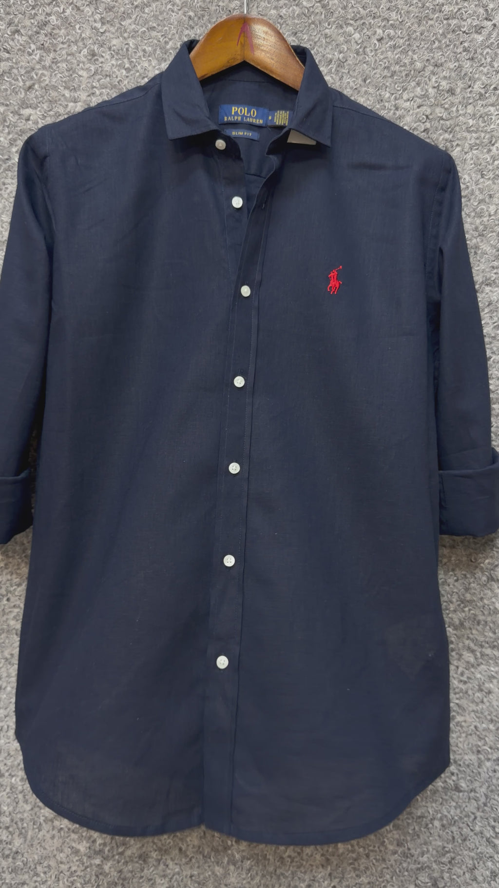 Luxury Linen Blend Solid Shirt with Cane Collar RLS 300