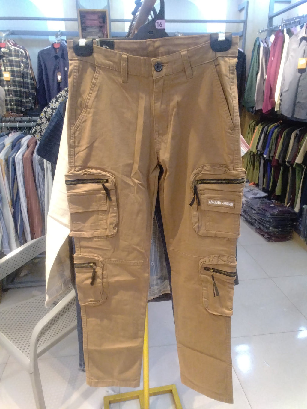 POCET CARGO TWILL PANT _ASH - TAN | Cargo Pant | Shirtology Bangladesh