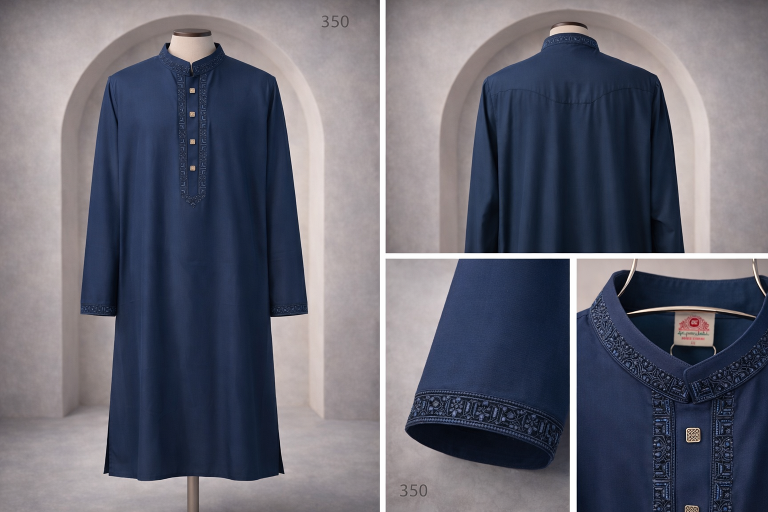 Luxury embroidery Panjabi with premium finish 350