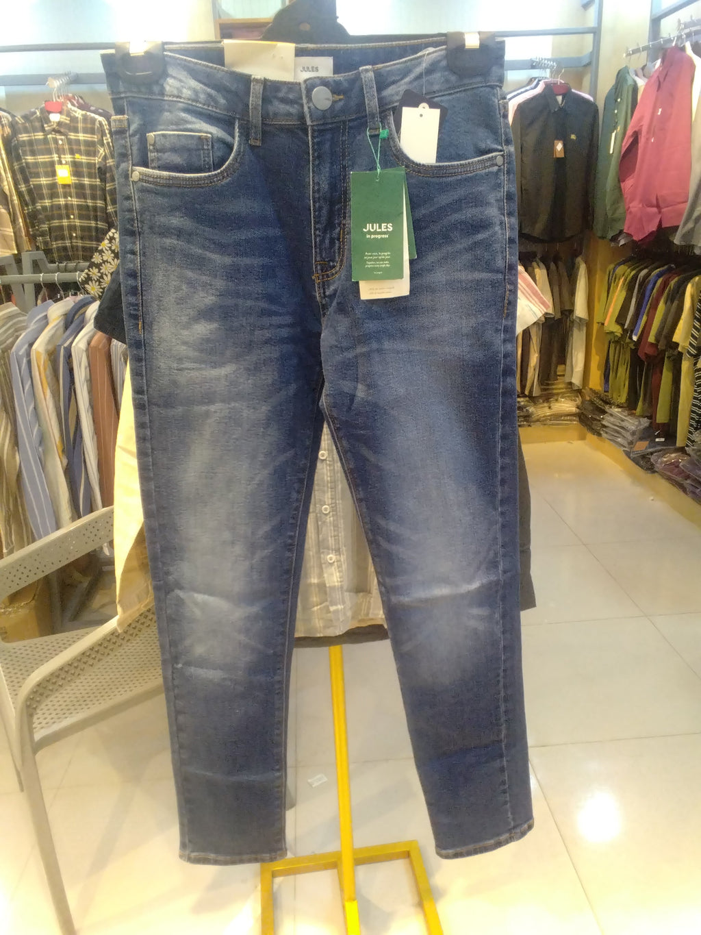 Gatsby MENS DENIM PANT _JULES 41 Deep Blue | Shirtology Bangladesh
